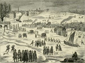 Frost Fair on River Thames