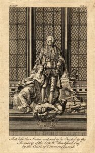 Engraving of Statue of Alderman Beckford