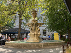 St Bart's fountain