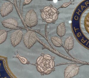 Silver Wire decoration on GSWD's Embroidered Coat of Arms 1923
