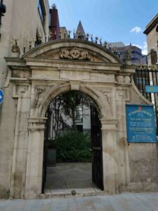 Entrance to St Olave