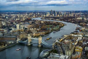 View of Tower Bridge from The Shard