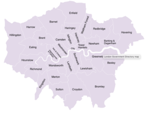 London Boroughs Map